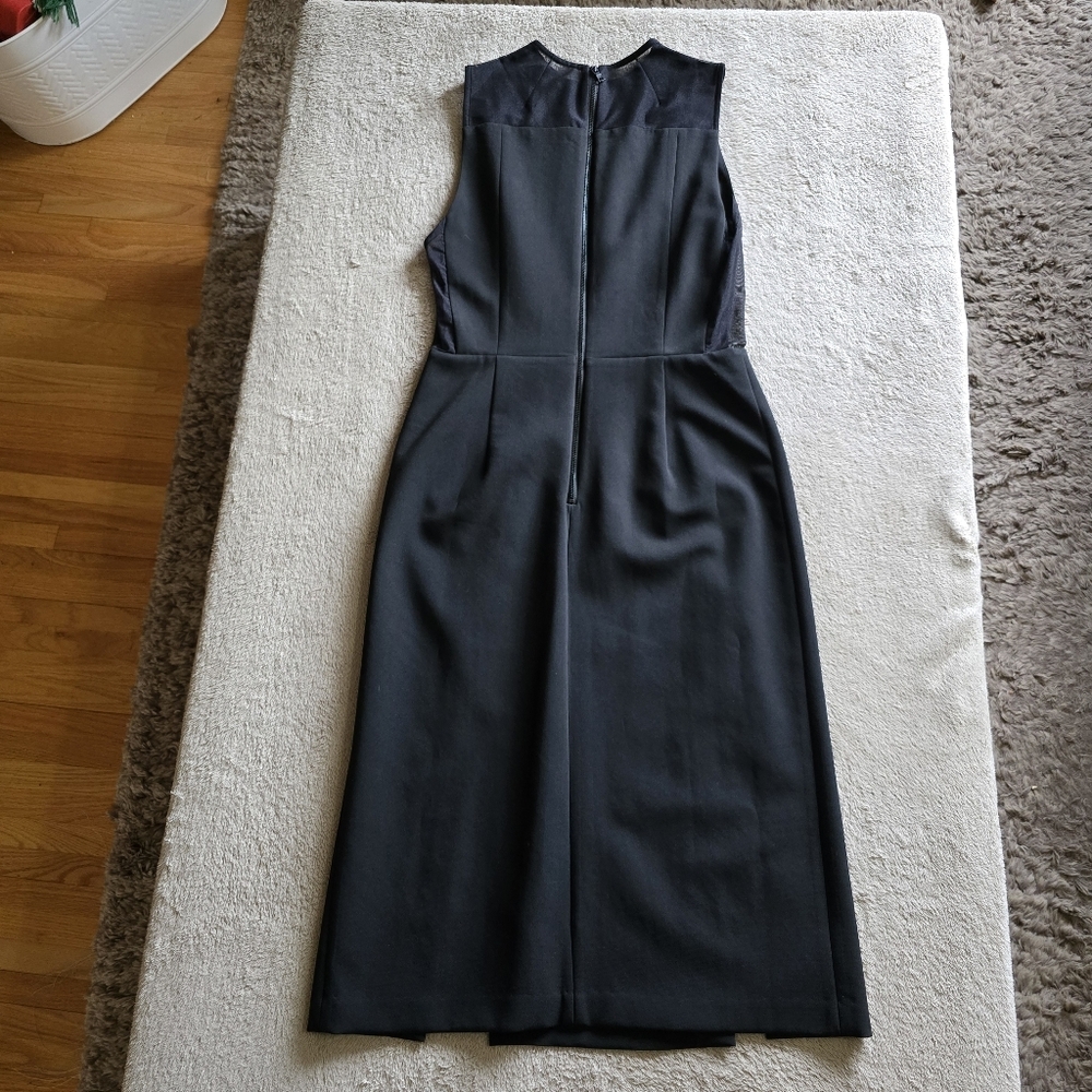 Alice + Olivia Employed Black Sheath Sleevless Midi Dress size 8 - Picture 6 of 14